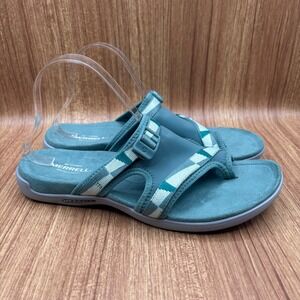 Merrell District Muri wrap Slide Teal Blue Women Size 11 J004750 Comfort Sandals